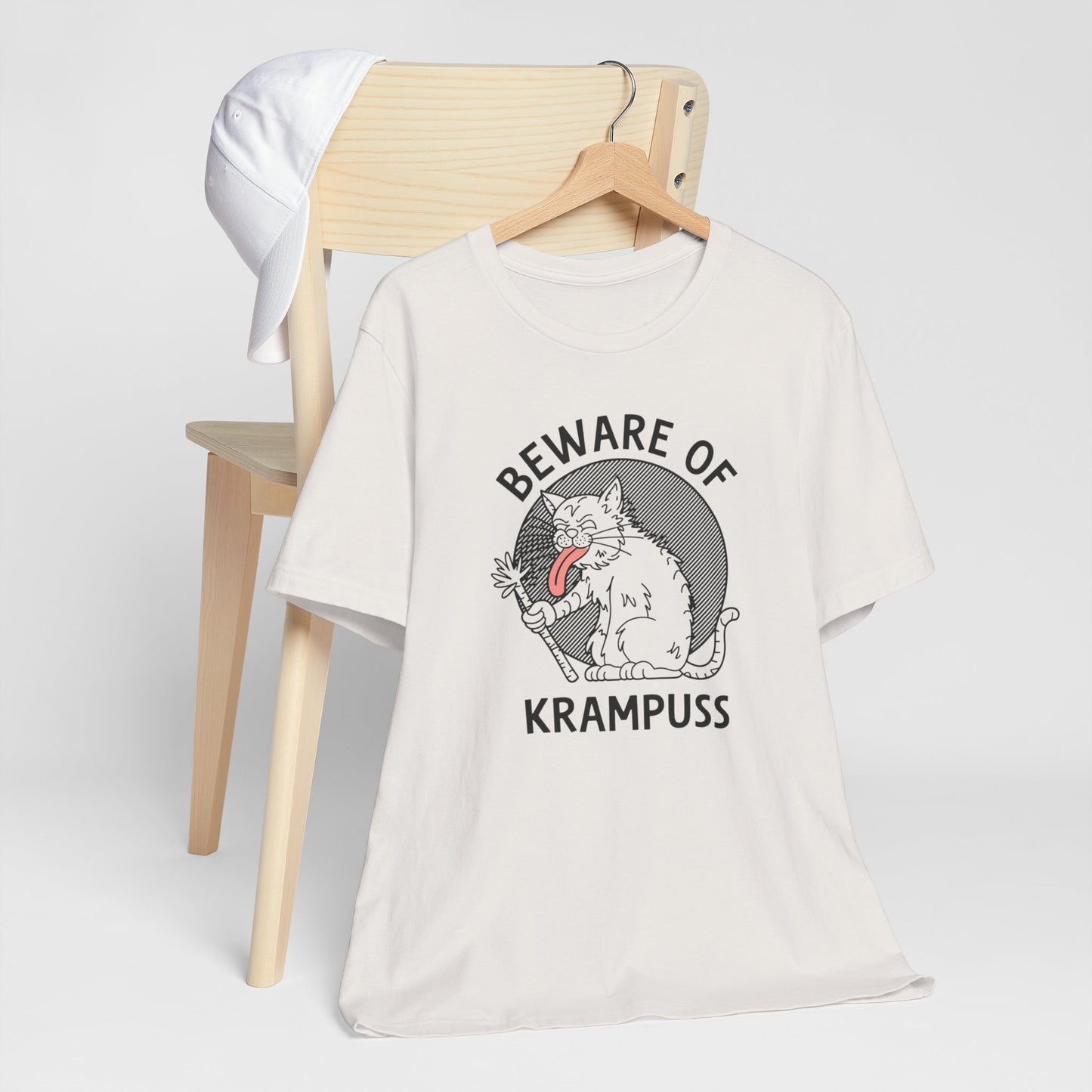 Beware of Krampuss Cat Humor Tee