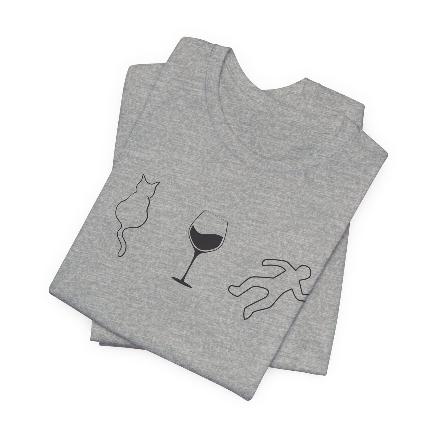 Cats, Wine, True Crime Graphics Tee