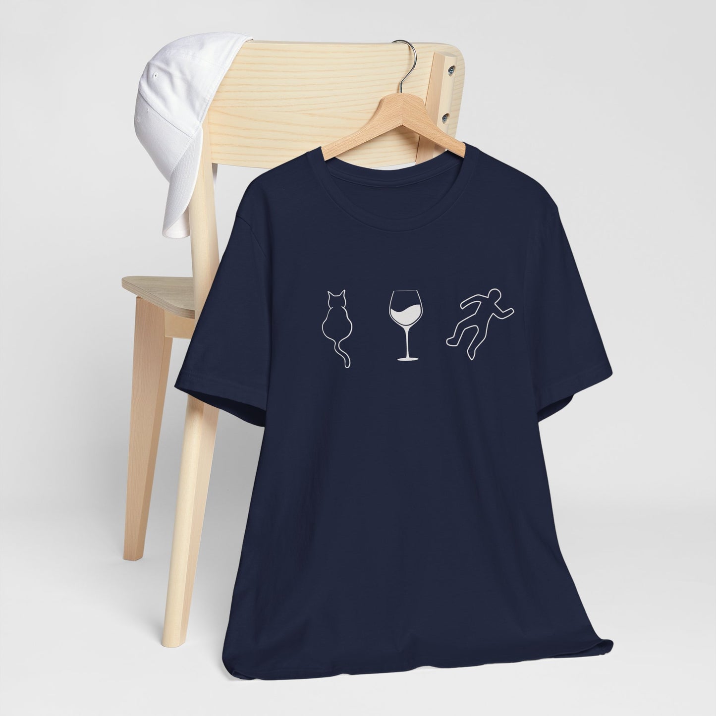 Cats, Wine, True Crime Graphics Tee