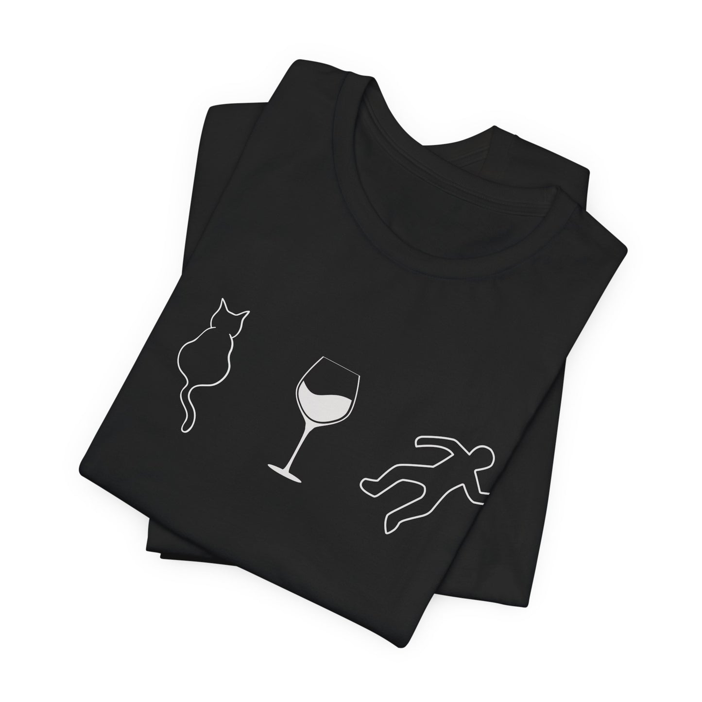 Cats, Wine, True Crime Graphics Tee
