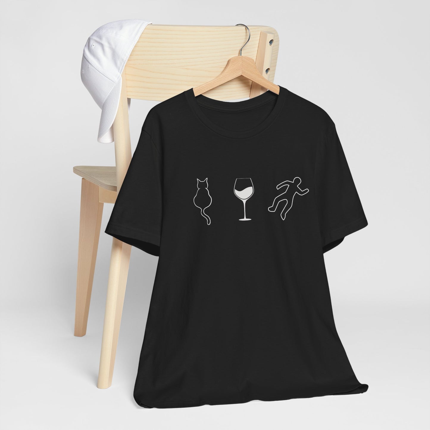 Cats, Wine, True Crime Graphics Tee