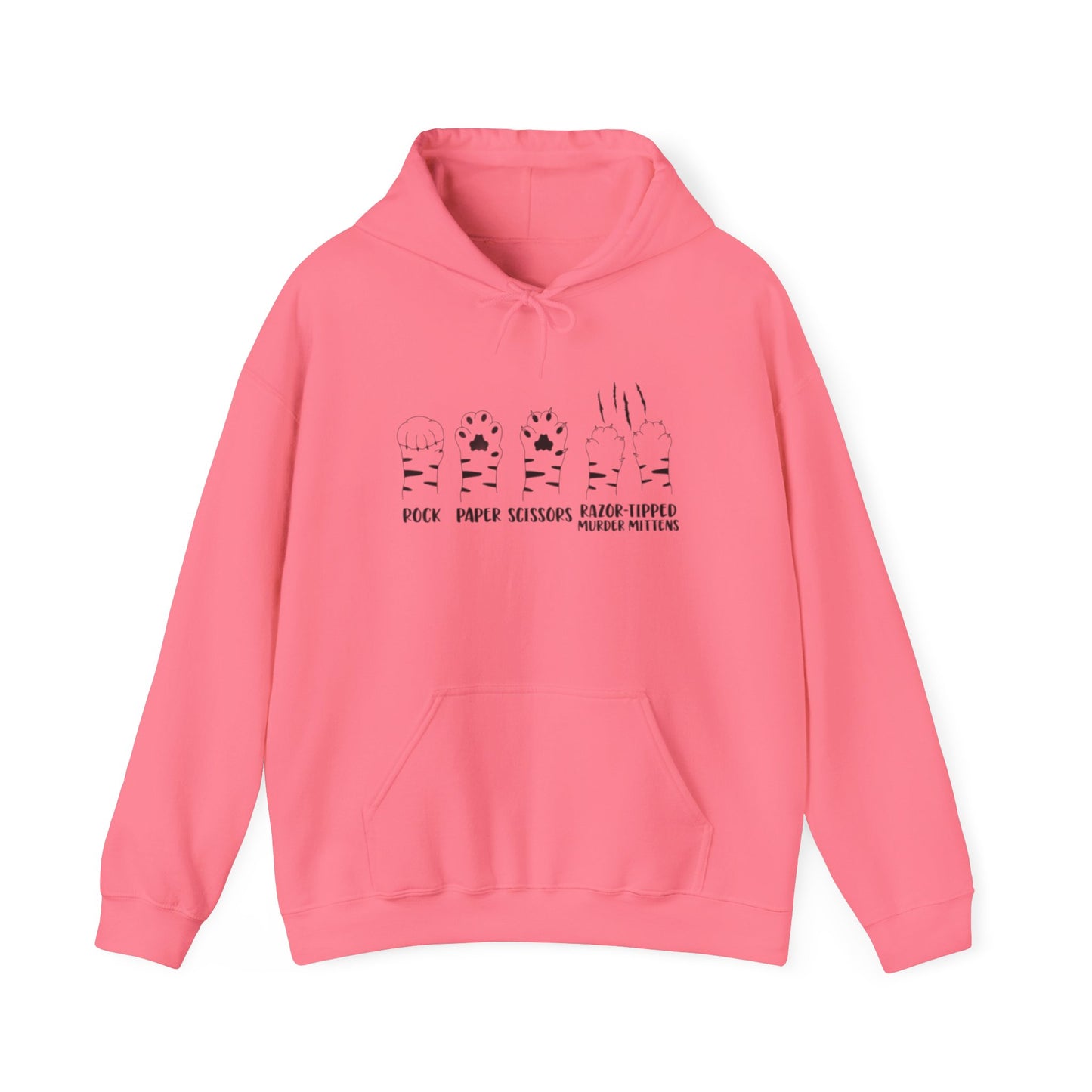 Rock Paper Scissors Cat Unisex Heavy Blend™ Hooded Sweatshirt