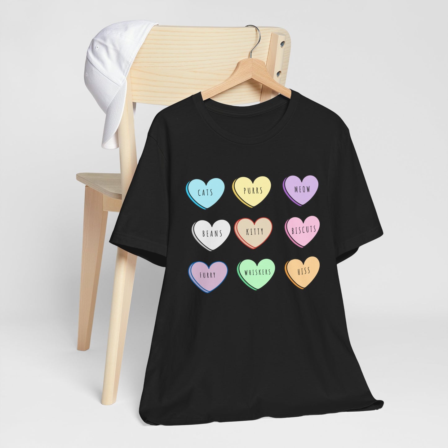 Candy Hearts Cat Love Tee