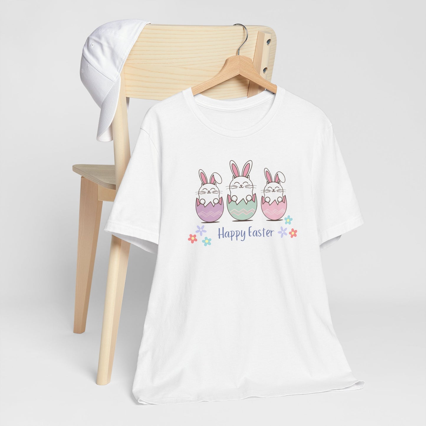 Happy Easter Cat Egg Tee