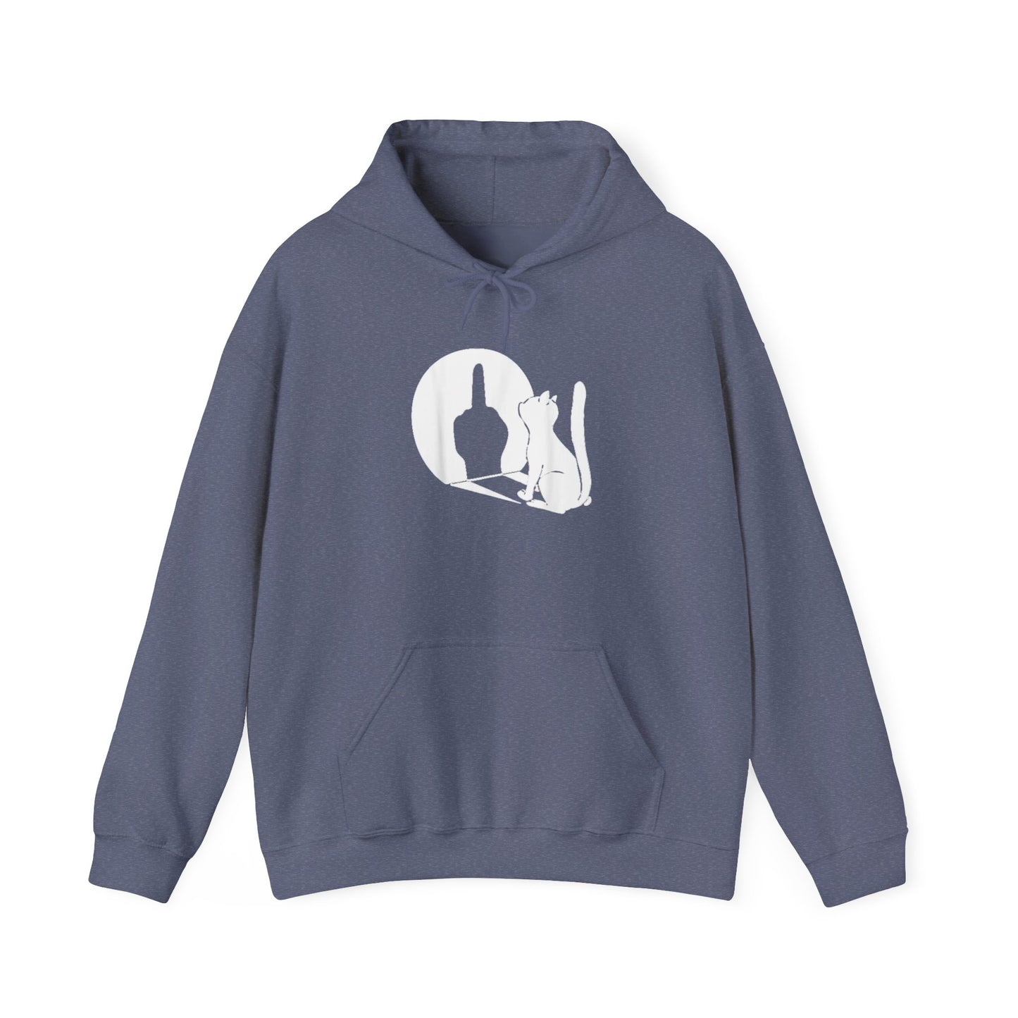 Cat Shadow Finger Unisex Heavy Blend™ Hooded Sweatshirt