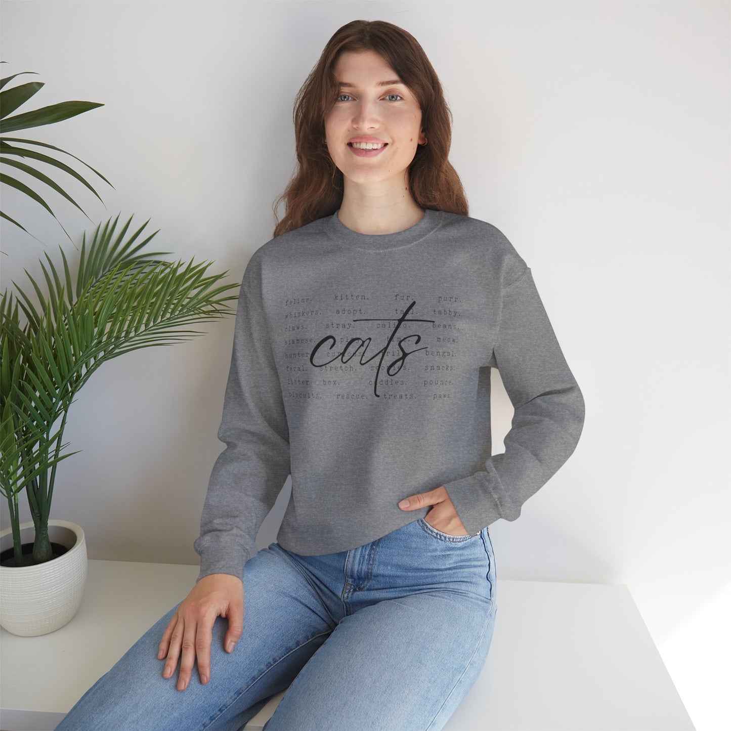 Cats Word Art Sweatshirt