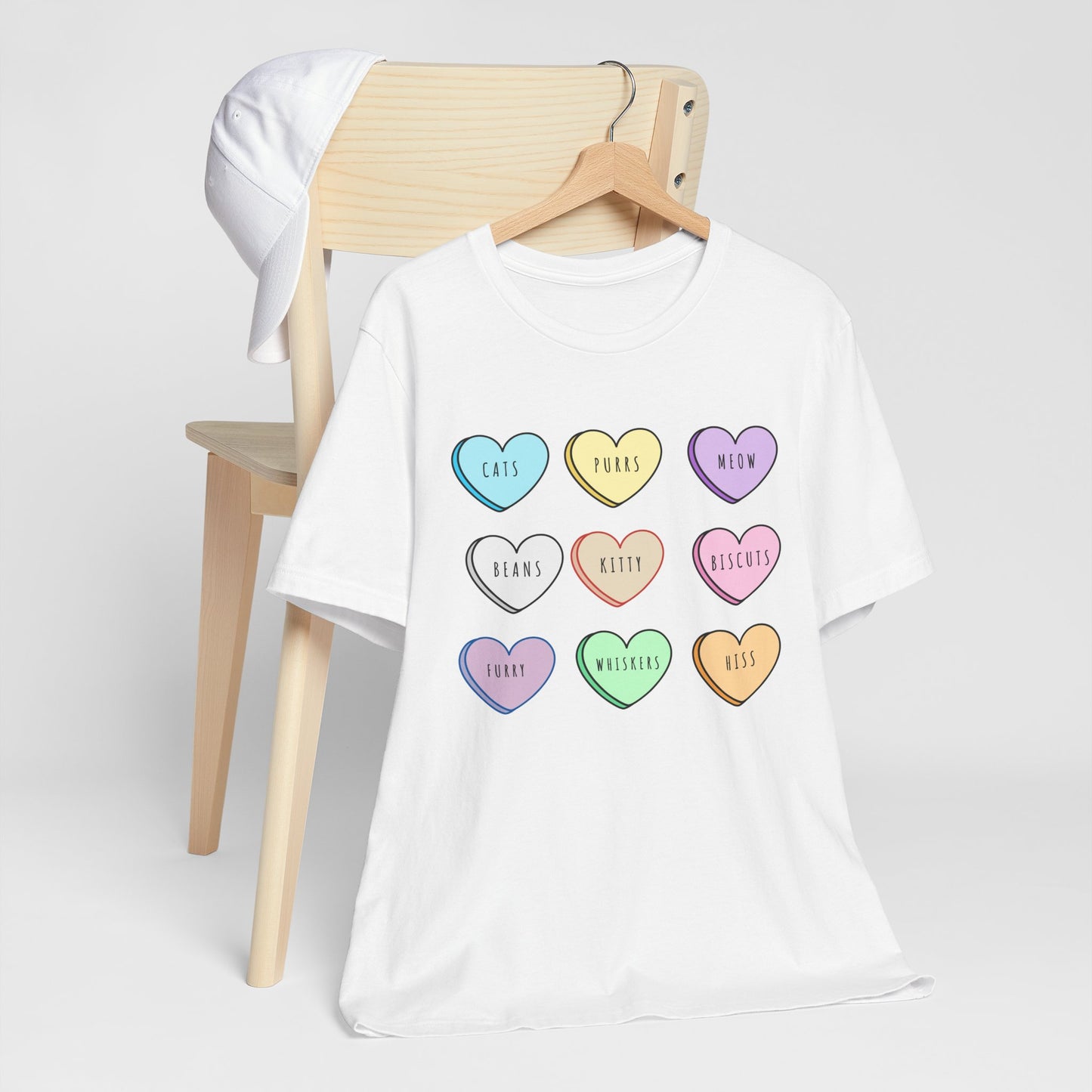 Candy Hearts Cat Love Tee