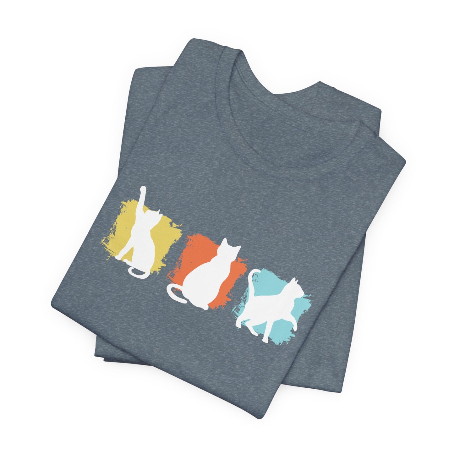 Color Pop Cat Silhouette T-Shirt