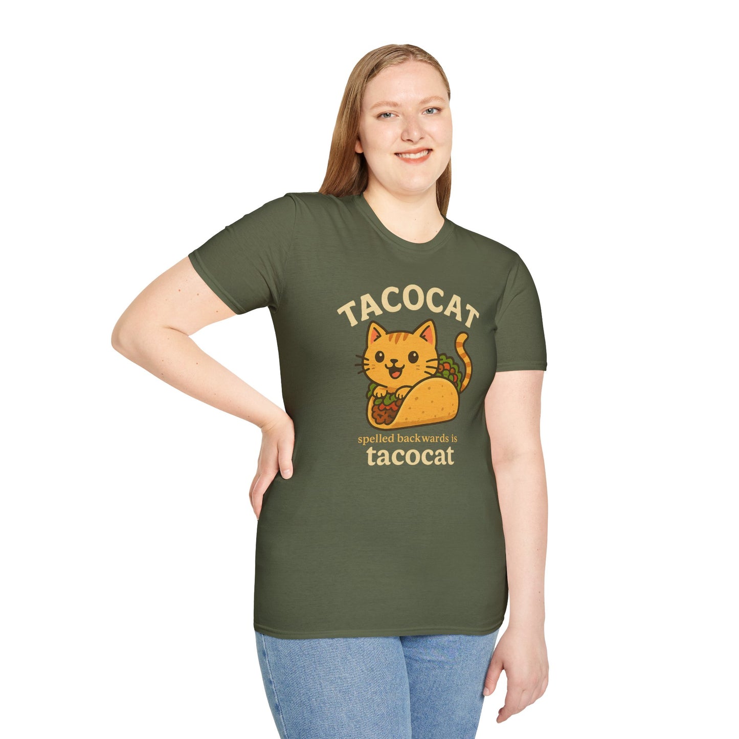 Taco Cat T-Shirt, Funny Cat Tee, Unisex Gift, Animal Lover Apparel, Taco Lover Shirt,