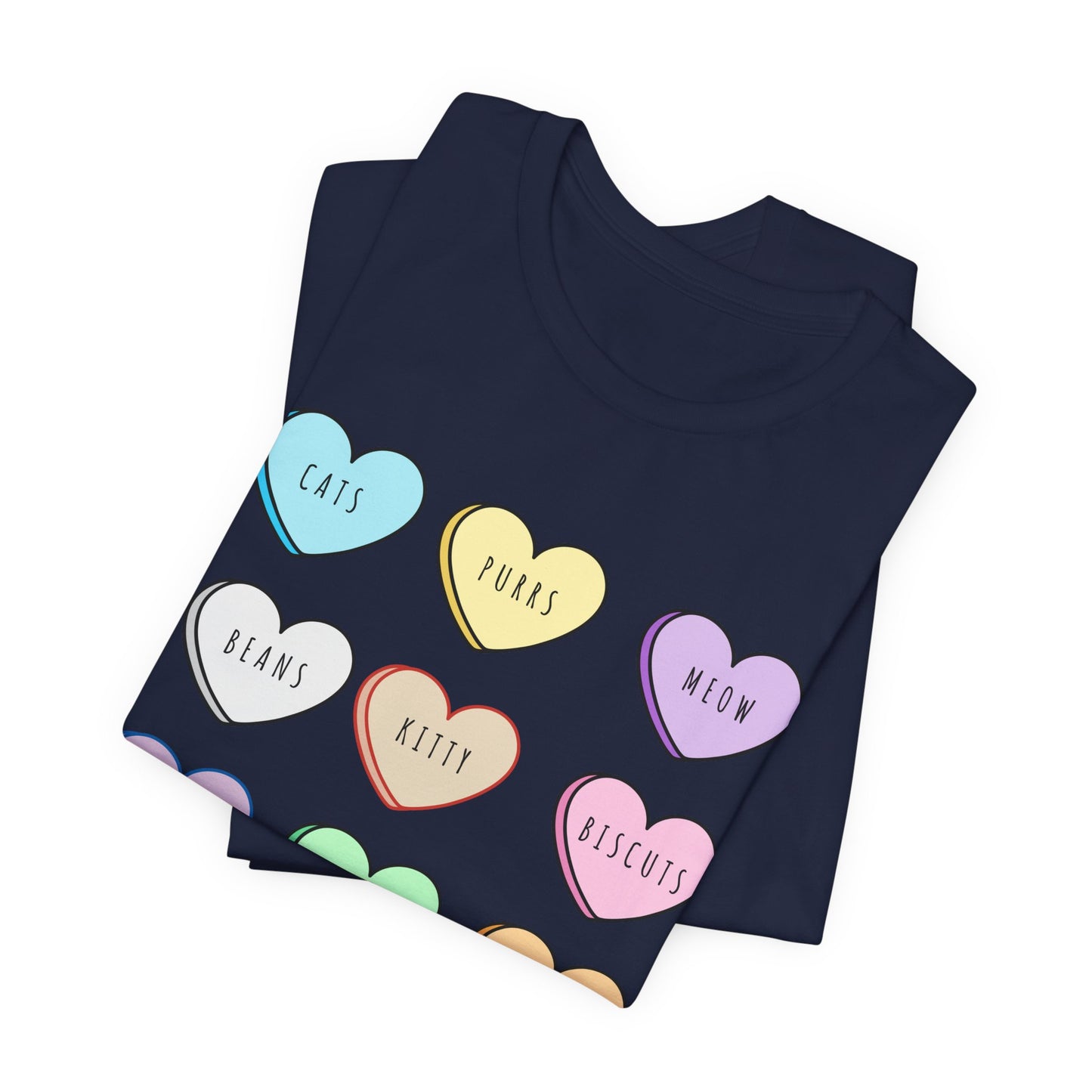 Candy Hearts Cat Love Tee