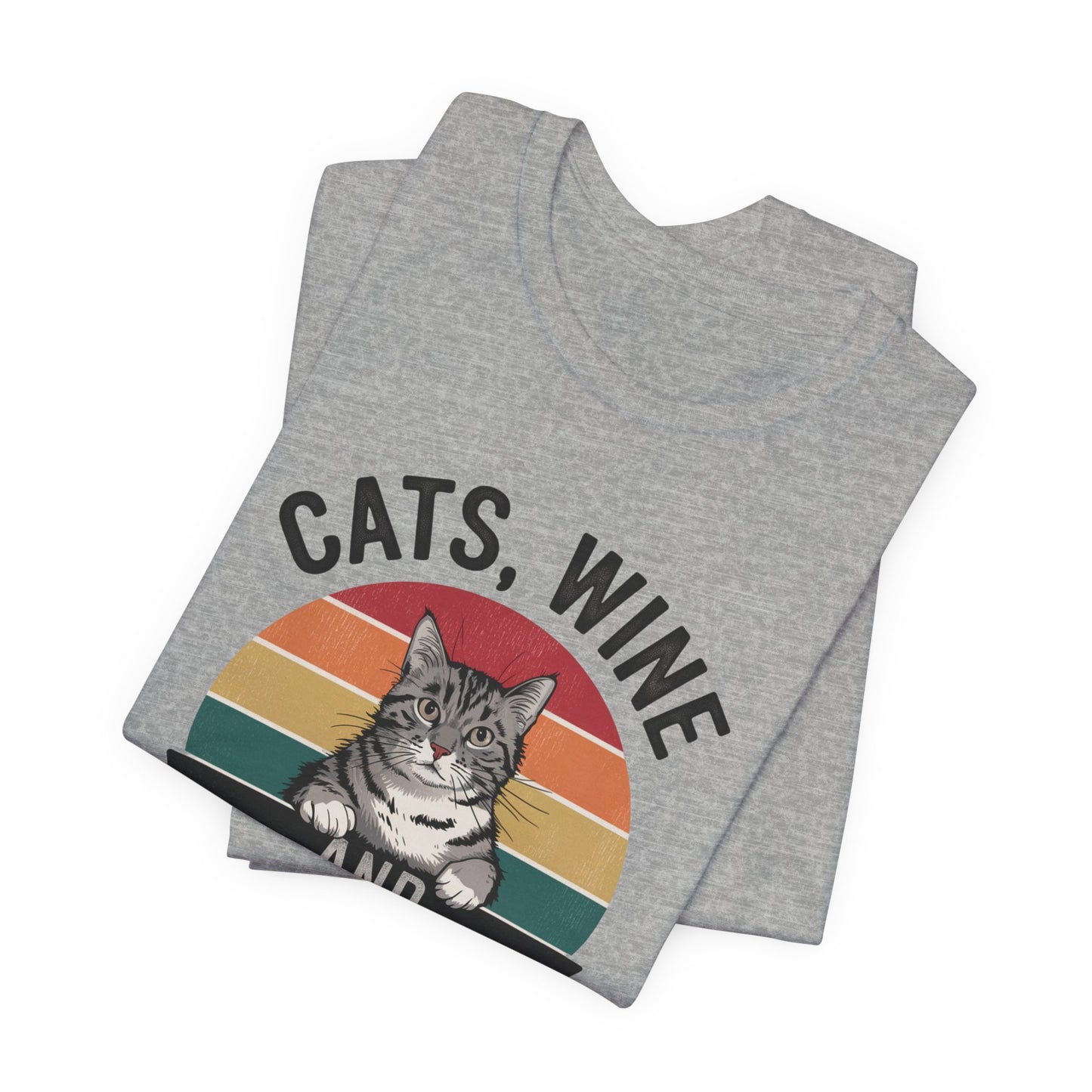 Cats, Wine, and True Crime Tee