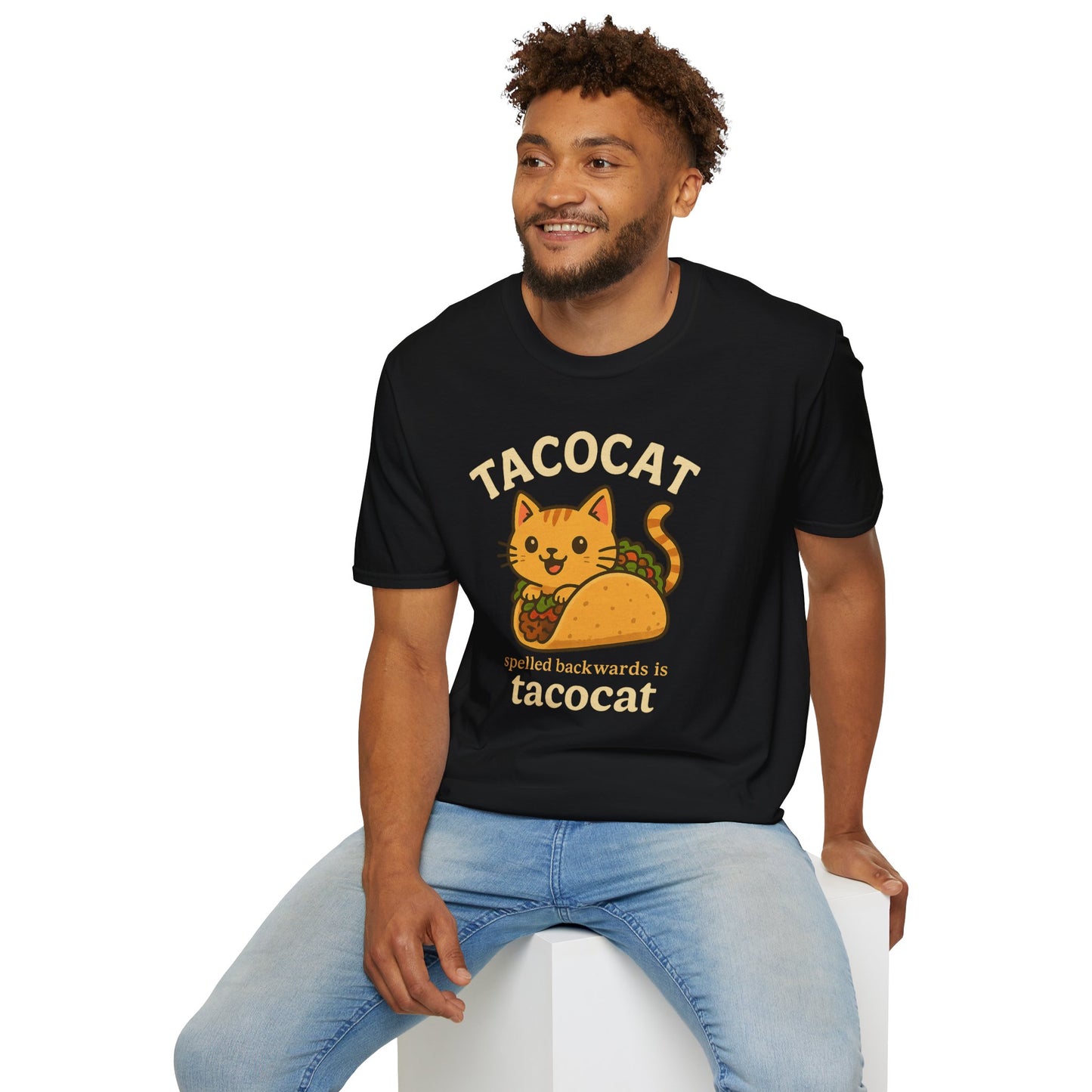 Taco Cat T-Shirt, Funny Cat Tee, Unisex Gift, Animal Lover Apparel, Taco Lover Shirt,