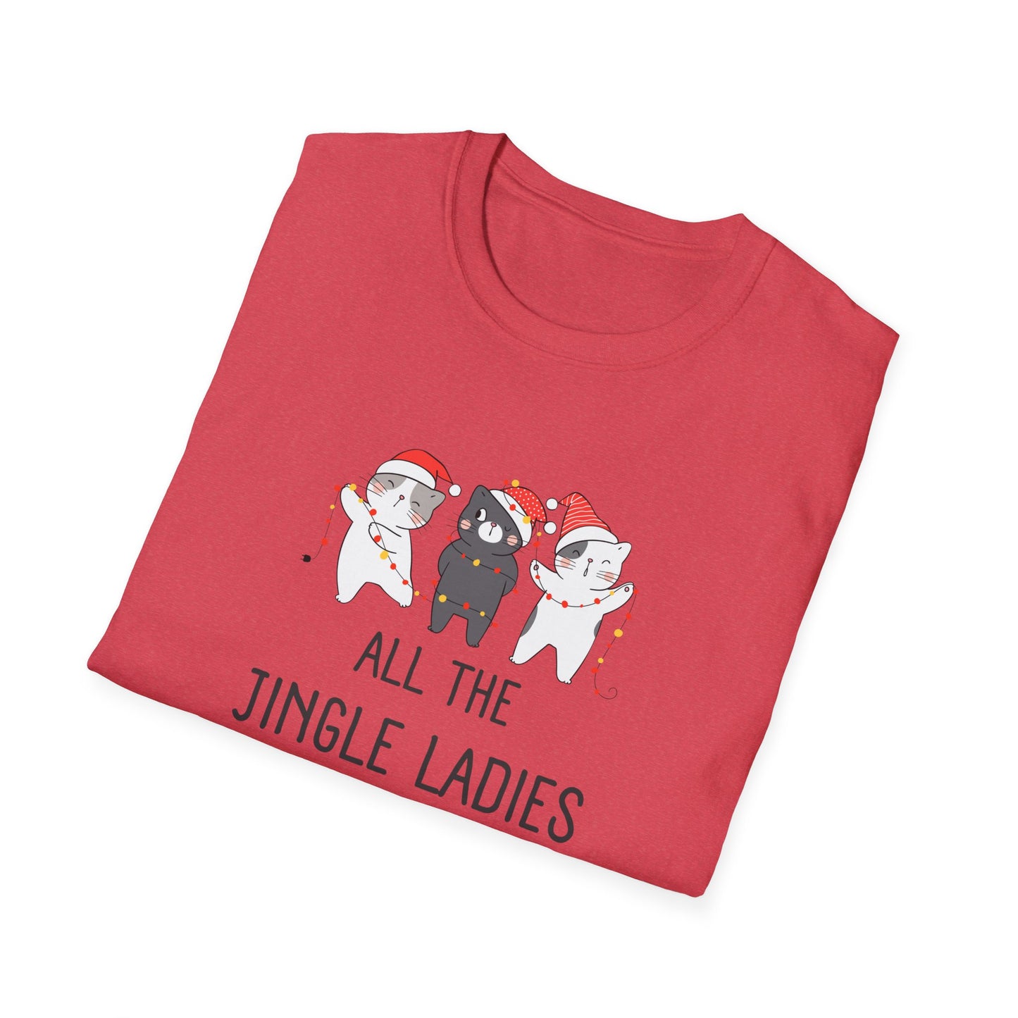 All The Jingle Ladies Cat Christmas T-Shirt