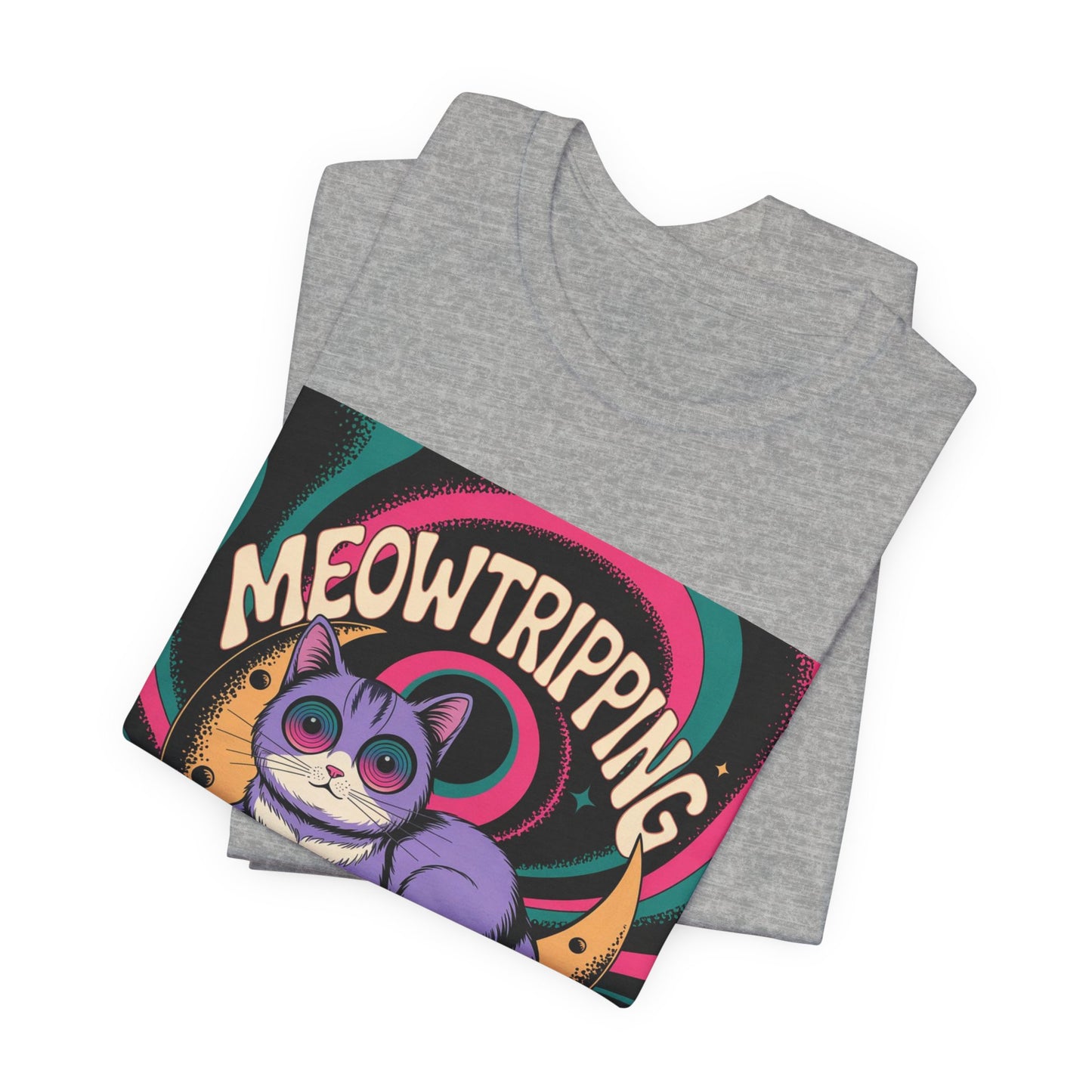 Meowtripping Psychedelic Cat T-Shirt
