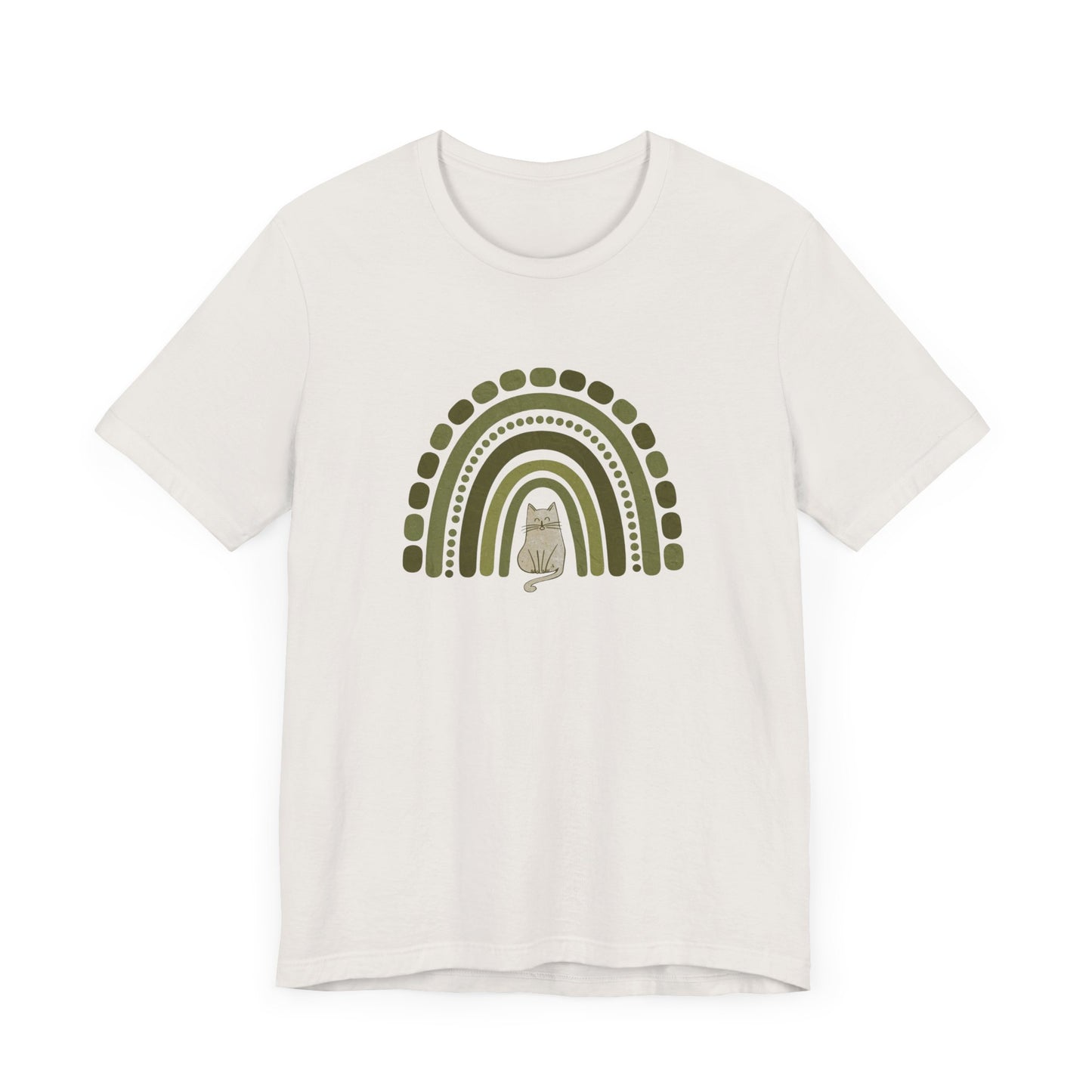 Boho St. Patty's Rainbow Cat Tee