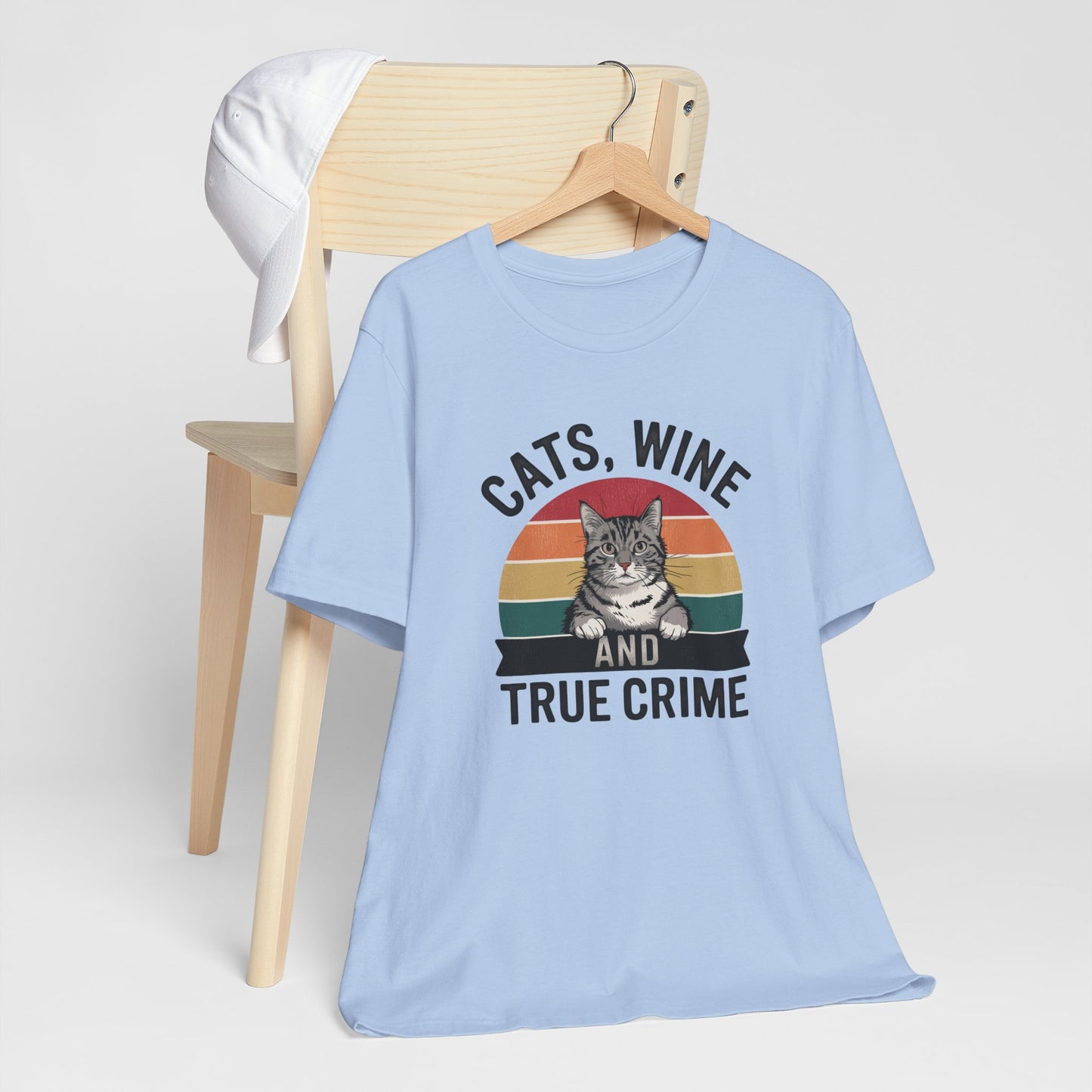 Cats, Wine, and True Crime Tee