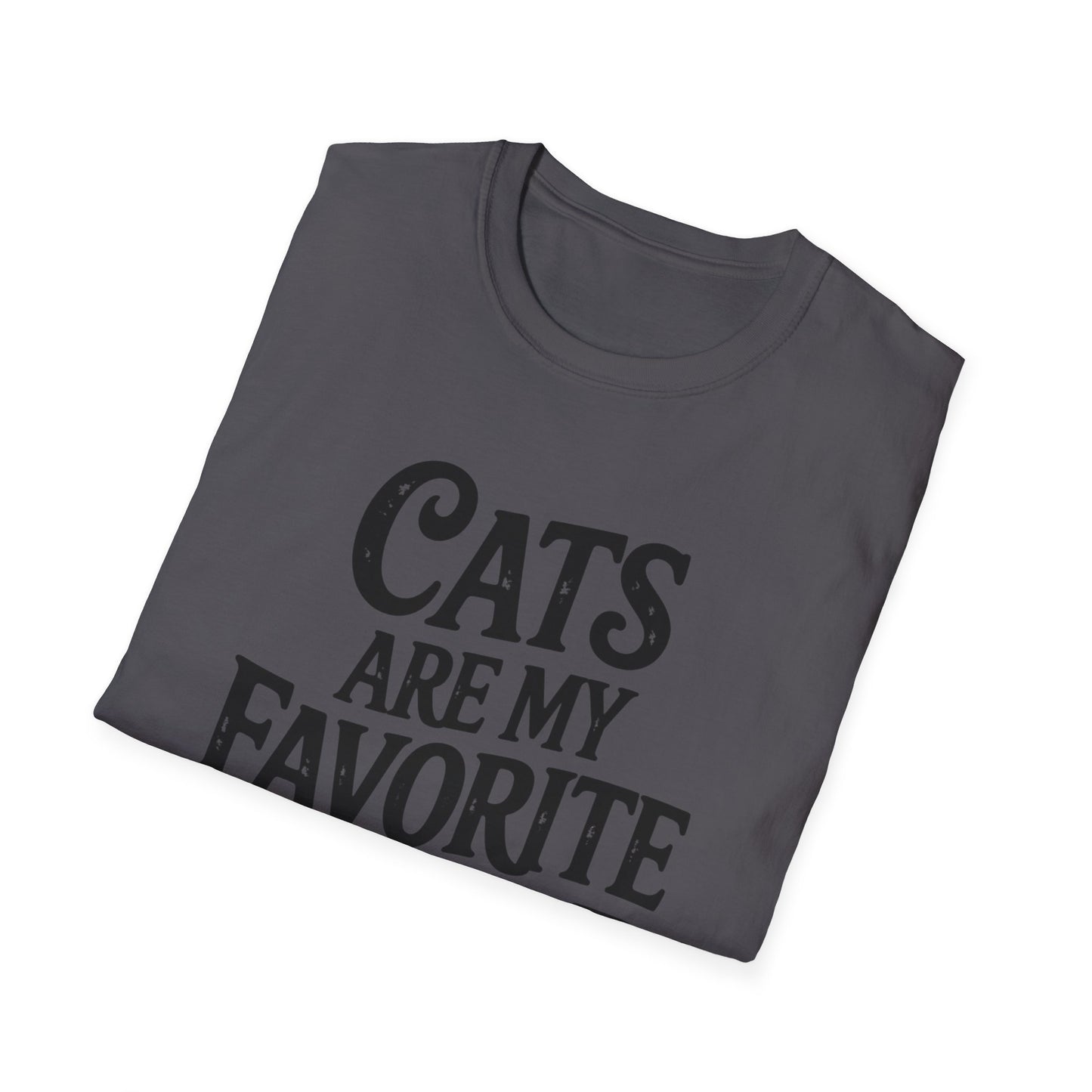 Cats Are My Favorite People T-Shirt – Funny Cat Lover Graphic Tee