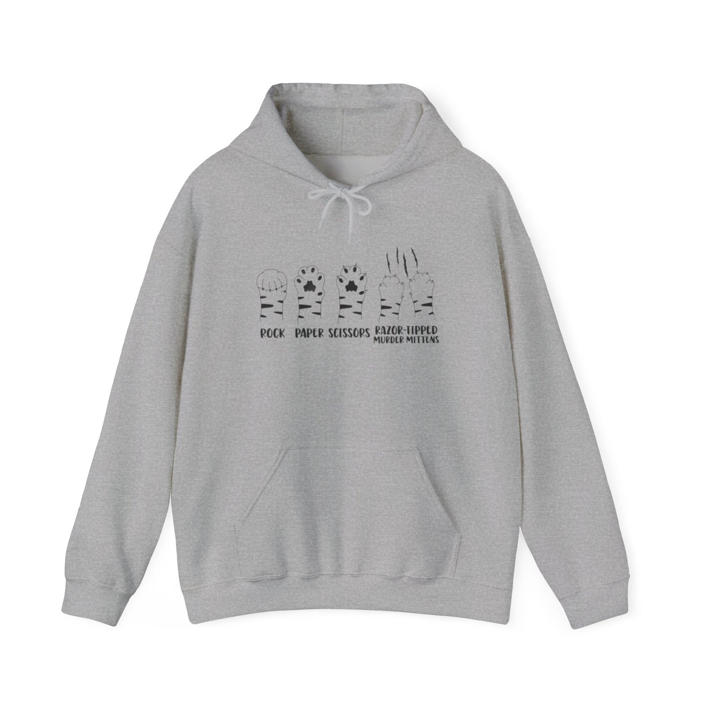 Rock Paper Scissors Cat Unisex Heavy Blend™ Hooded Sweatshirt