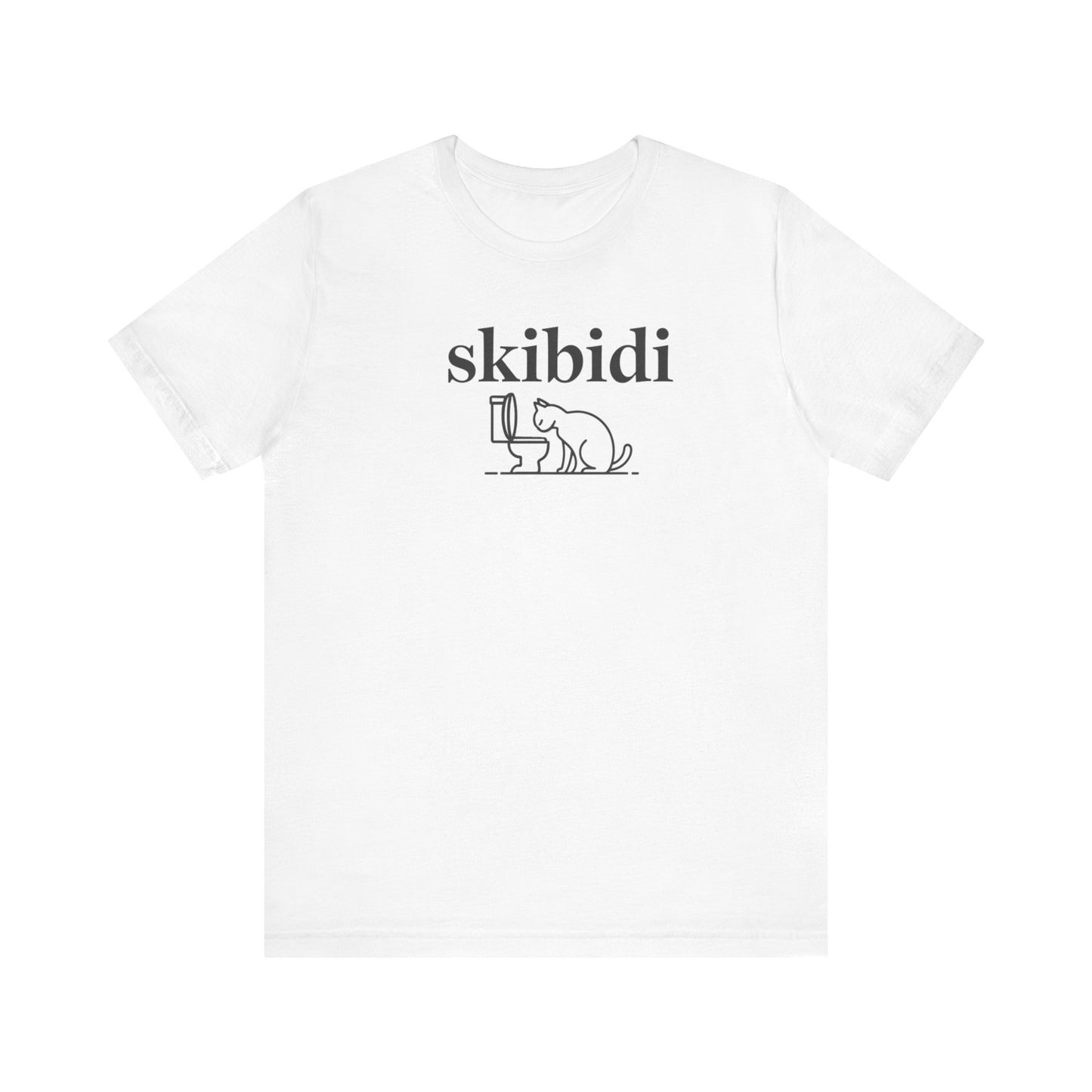 Funny Skibidi Toilet Cat Shirt Turn heads and spark laughter with our hilarious "Skibidi" T-shirt! Featuring a mischievous cat inspecting a toilet, this design is the perfect blend of quirky cat humor and minimalist style. Whether you're a cat lover, meme