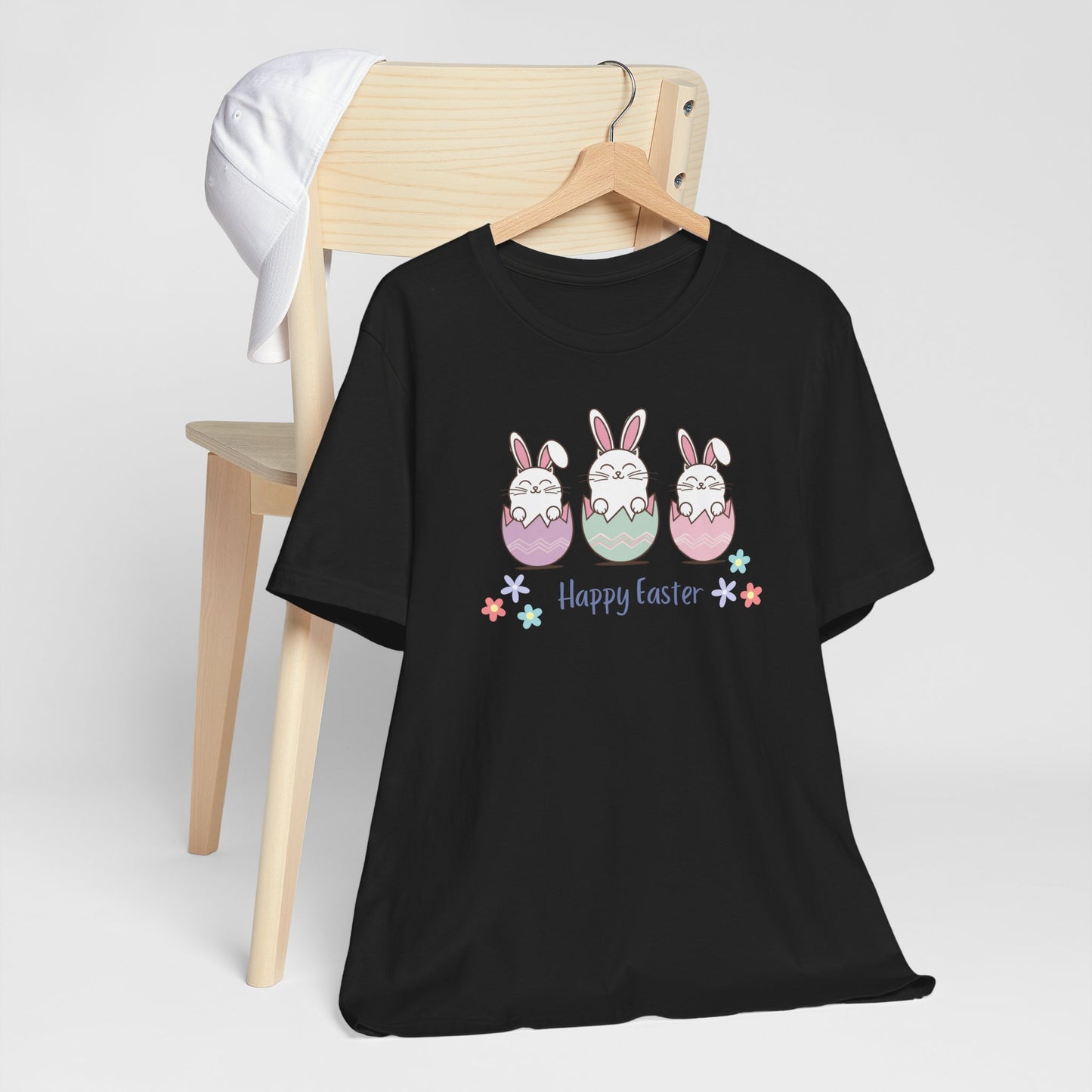 Happy Easter Cat Egg Tee