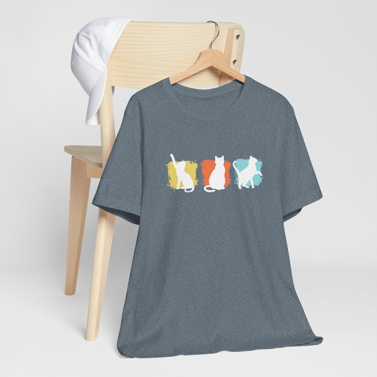Color Pop Cat Silhouette T-Shirt