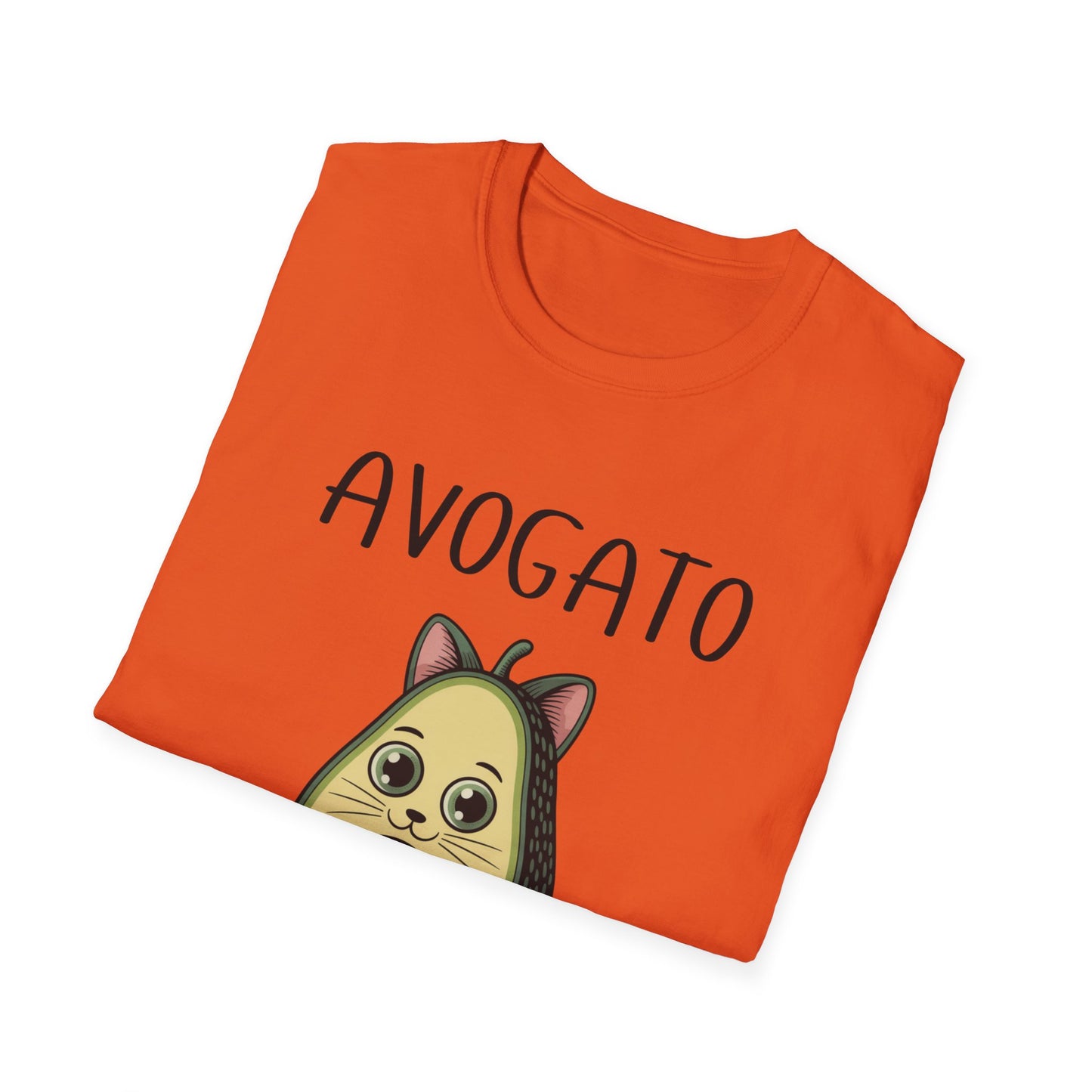 Avogato Funny Cat & Avocado T-Shirt – Cute Pun Graphic Tee