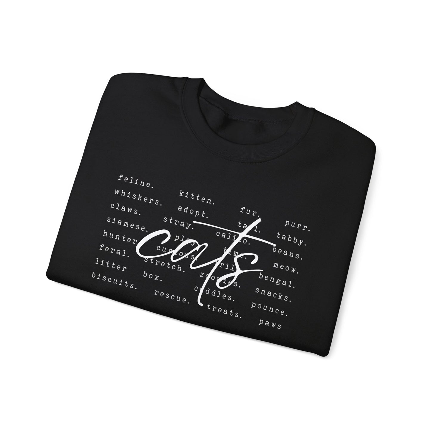 Cats Word Art Sweatshirt