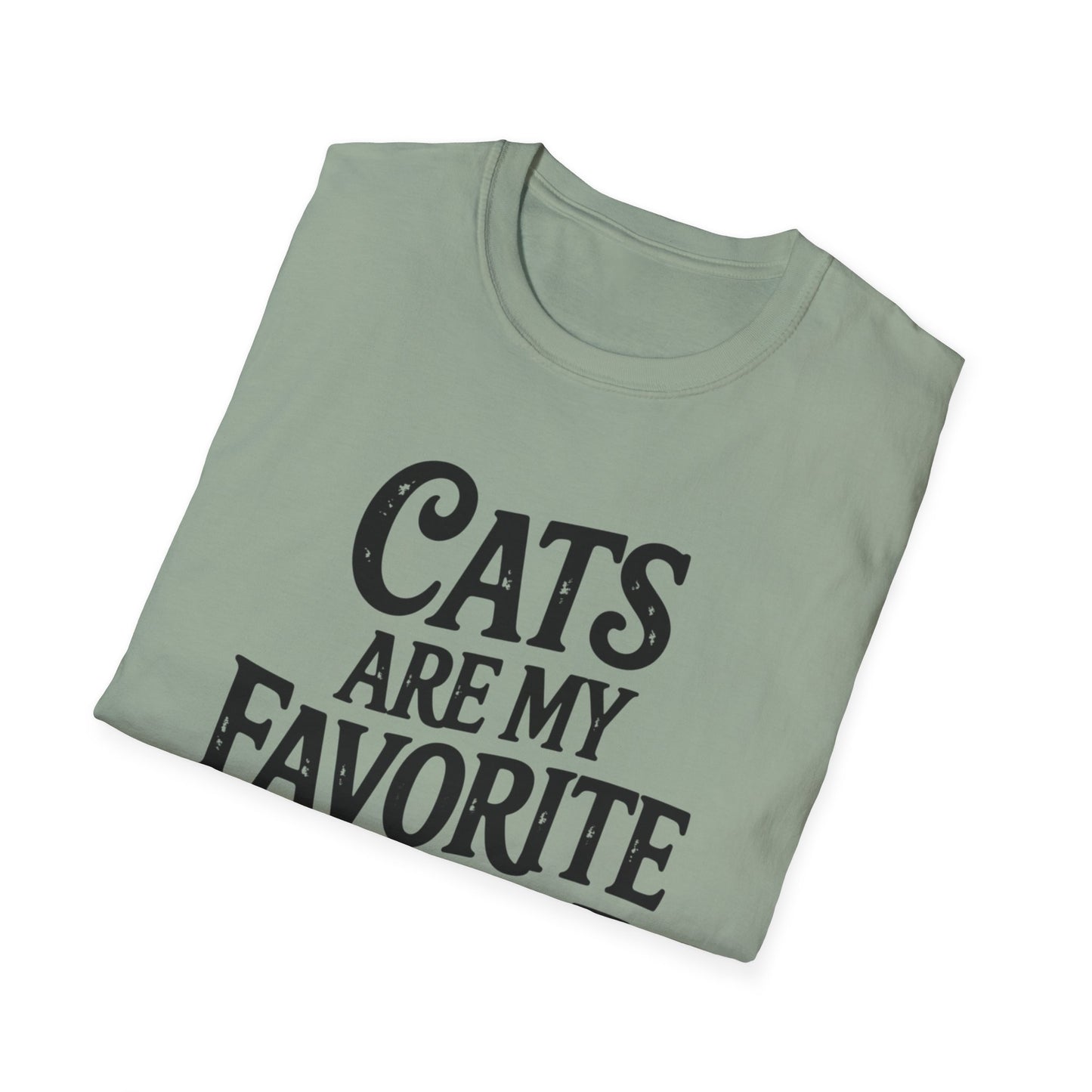 Cats Are My Favorite People T-Shirt – Funny Cat Lover Graphic Tee