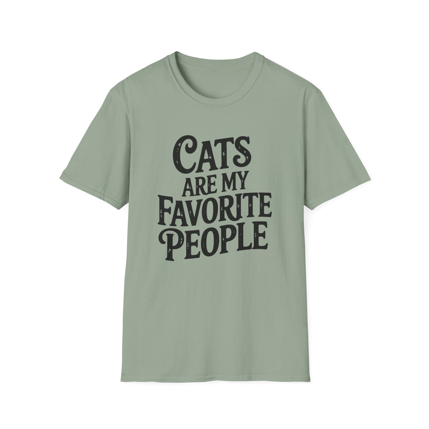 Cats Are My Favorite People T-Shirt – Funny Cat Lover Graphic Tee