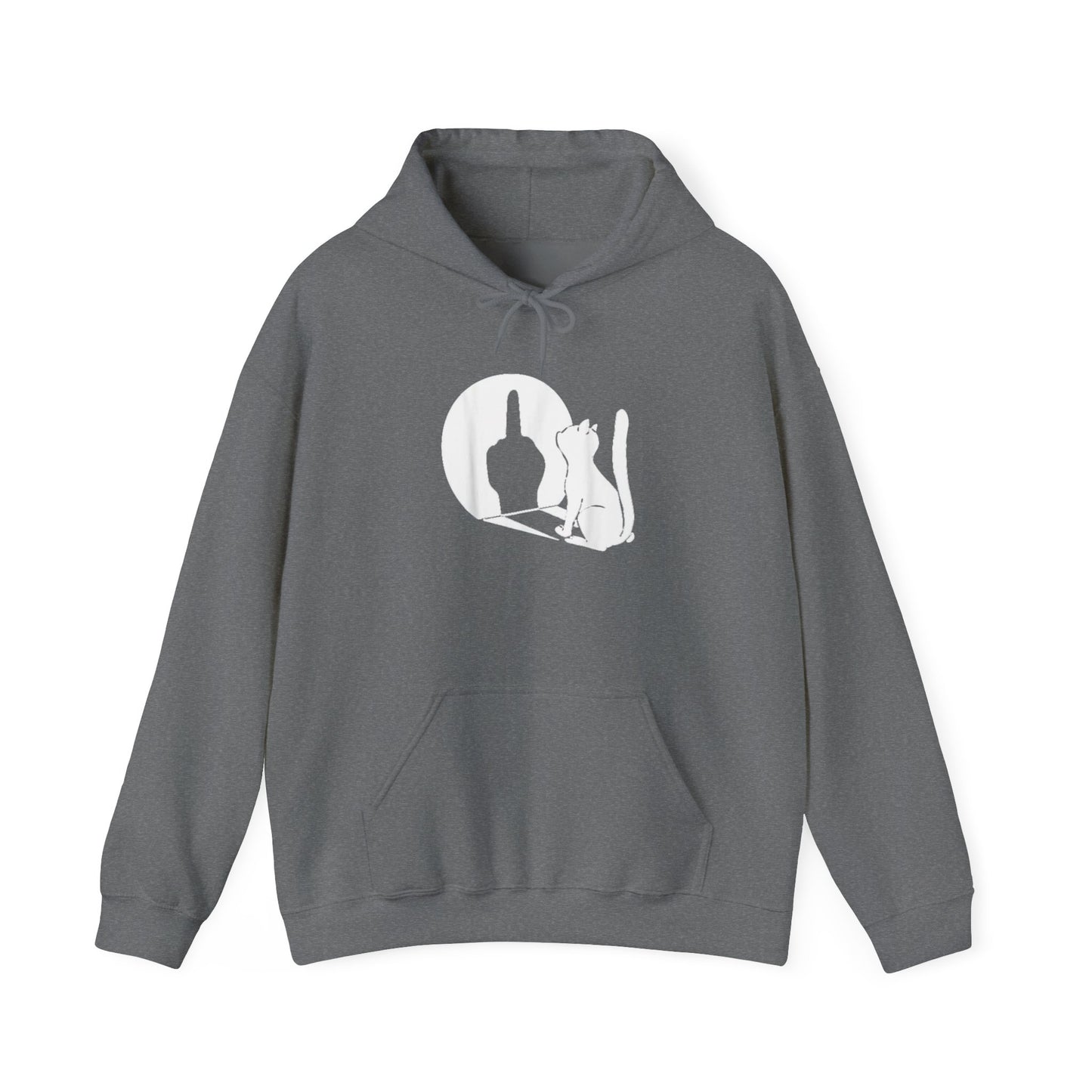 Cat Shadow Finger Unisex Heavy Blend™ Hooded Sweatshirt
