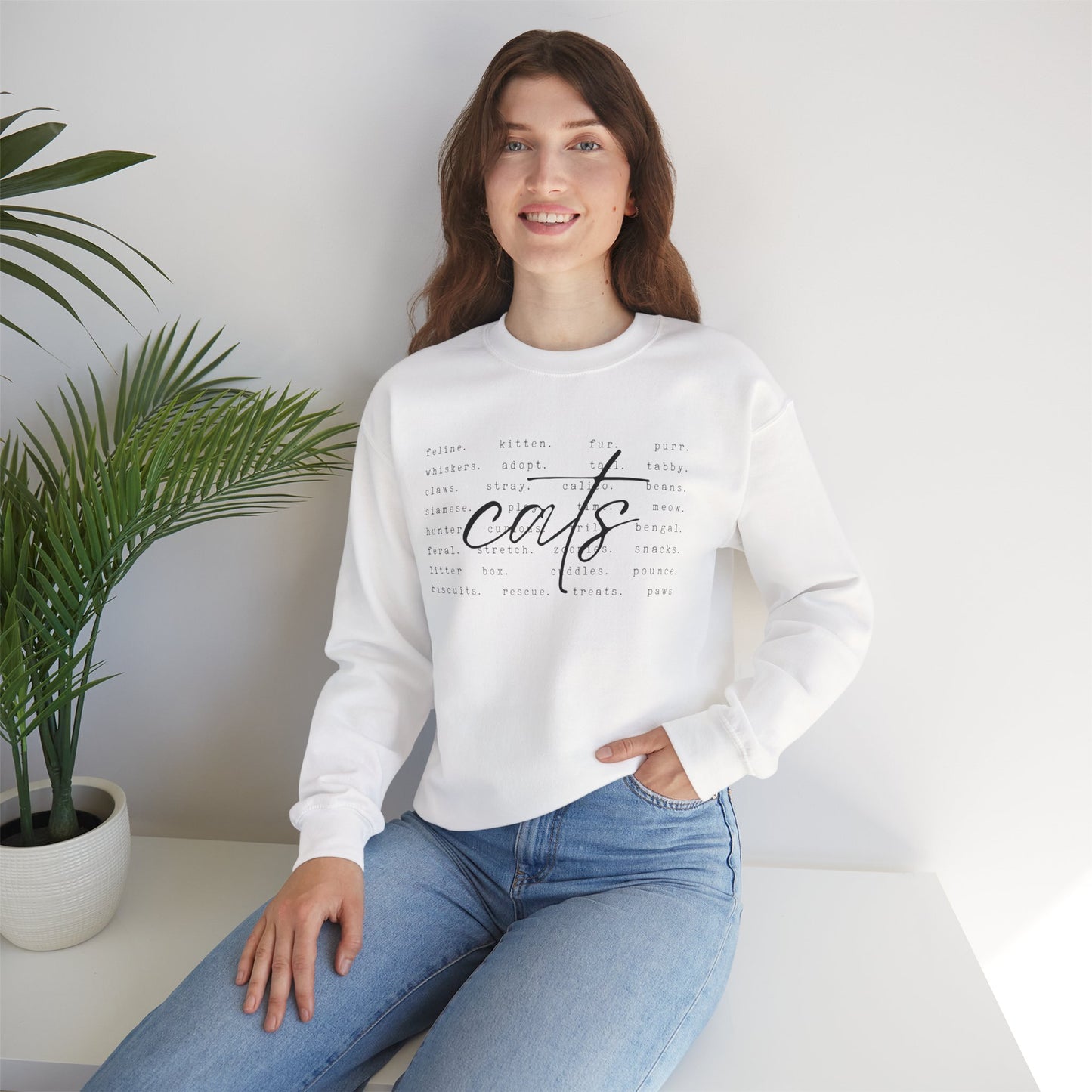Cats Word Art Sweatshirt