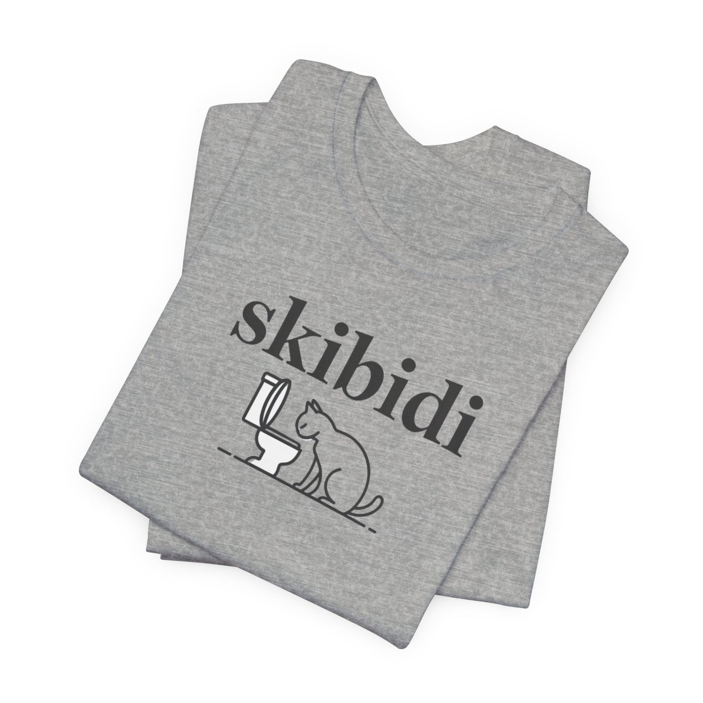 Funny Skibidi Toilet Cat Shirt Turn heads and spark laughter with our hilarious "Skibidi" T-shirt! Featuring a mischievous cat inspecting a toilet, this design is the perfect blend of quirky cat humor and minimalist style. Whether you're a cat lover, meme