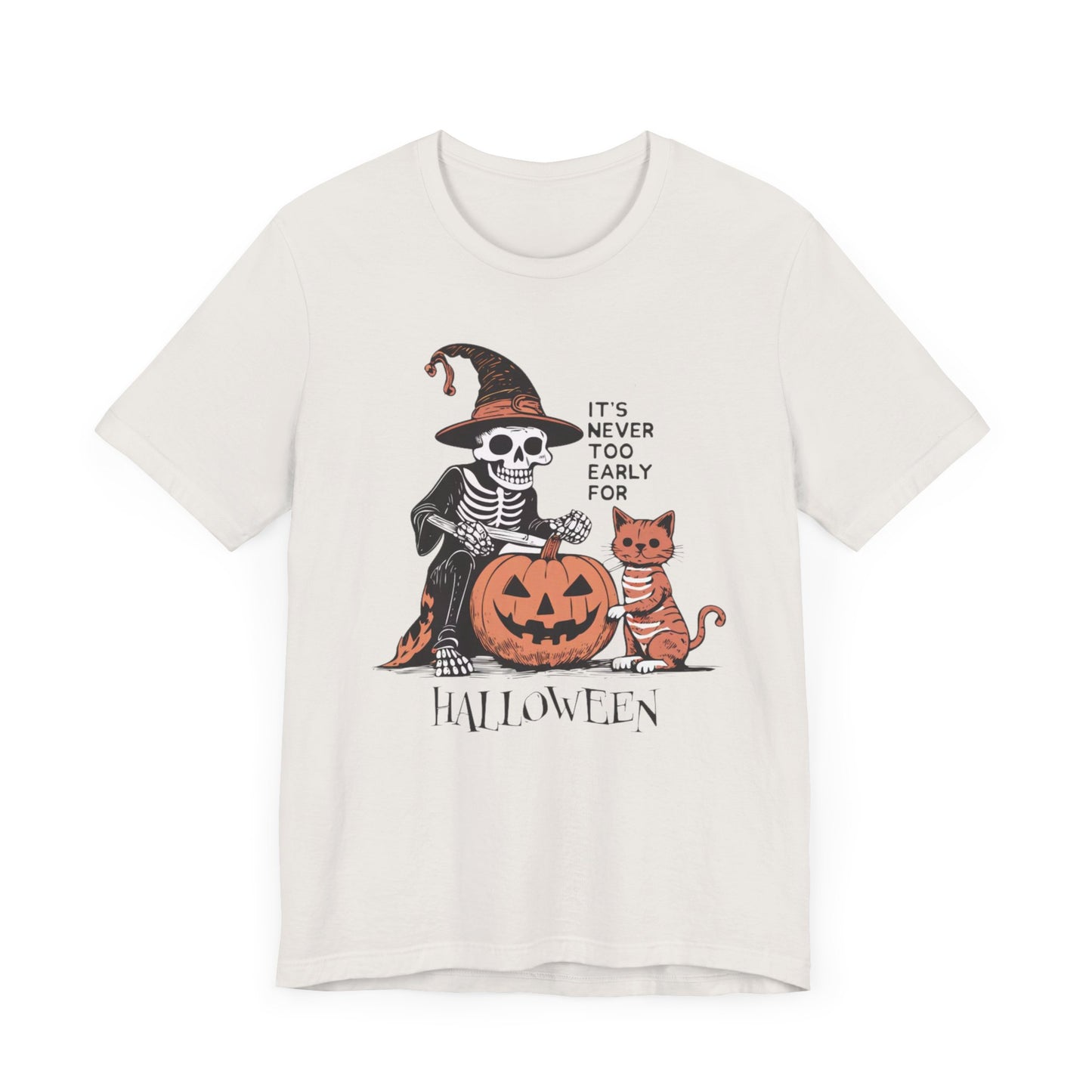 It's Never Too Early for Halloween Cat Skeleton Tee