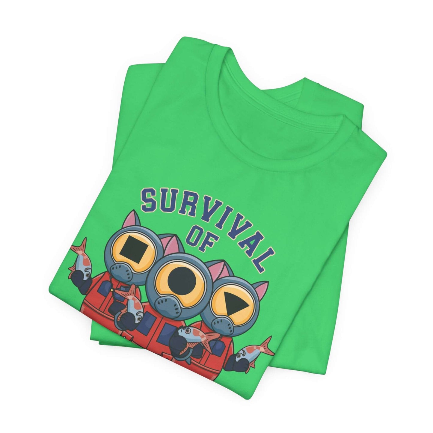 Survival of the Furriest Inspired Cat Tee This one-of-a-kind tee is the ultimate conversation starter. Whether you're binge-watching Squid Game or cuddling your kitty, this shirt lets the world know that you're a survivor - of both the games and the daily