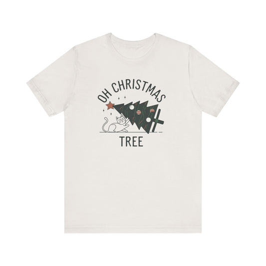 Oh Christmas Tree Cat Humor Tee