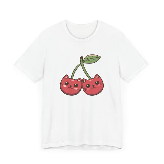 Cherry Cat Kawaii T Shirt