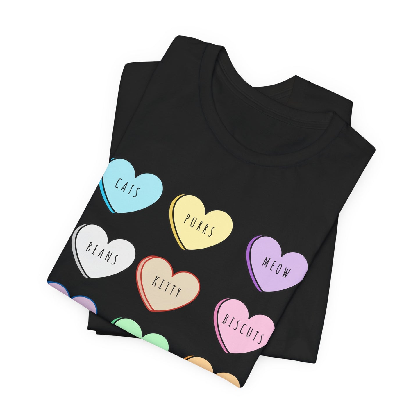 Candy Hearts Cat Love Tee