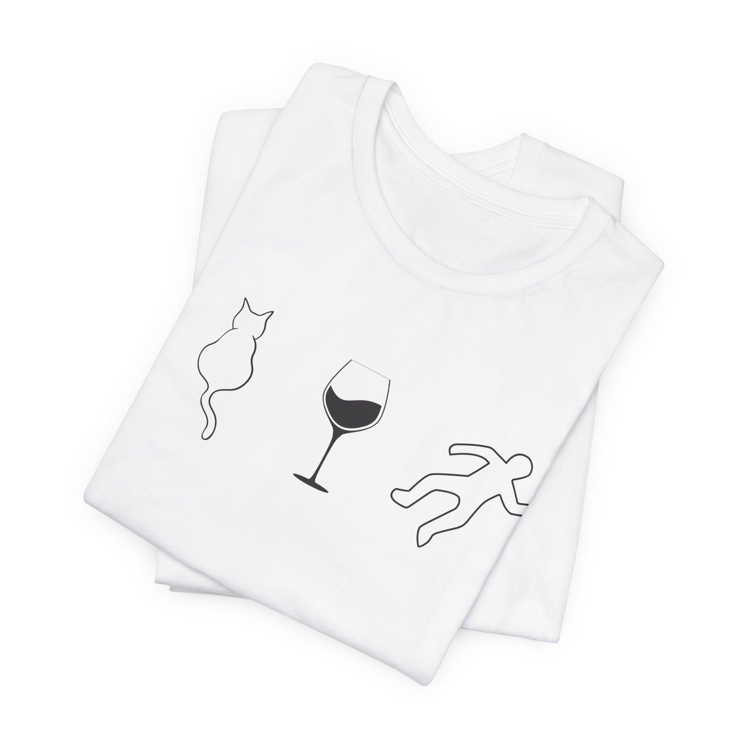 Cats, Wine, True Crime Graphics Tee