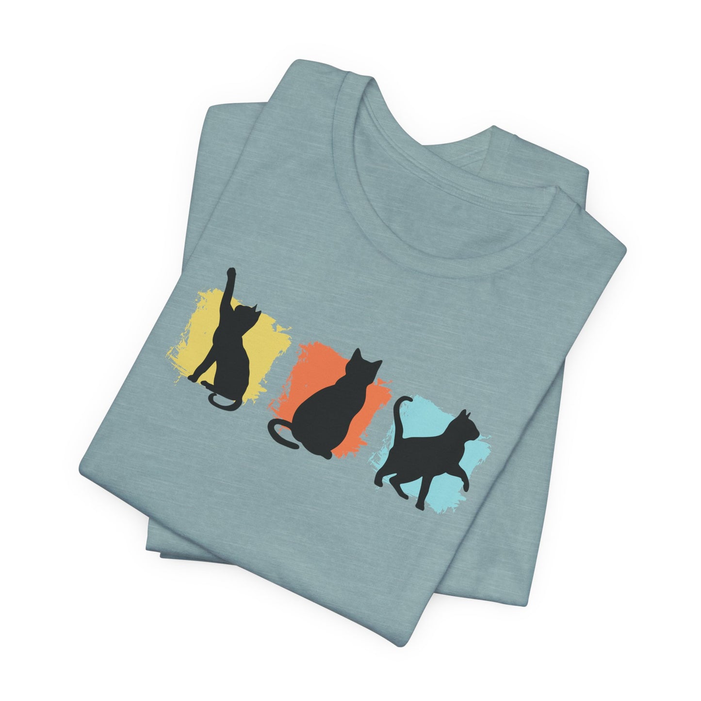 Color Pop Cat Silhouette T-Shirt