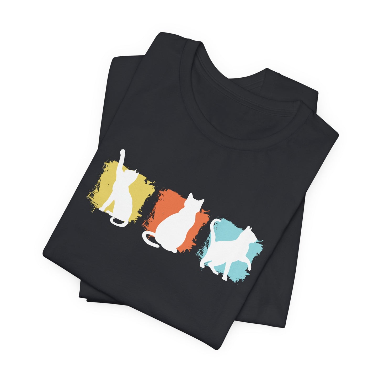 Color Pop Cat Silhouette T-Shirt