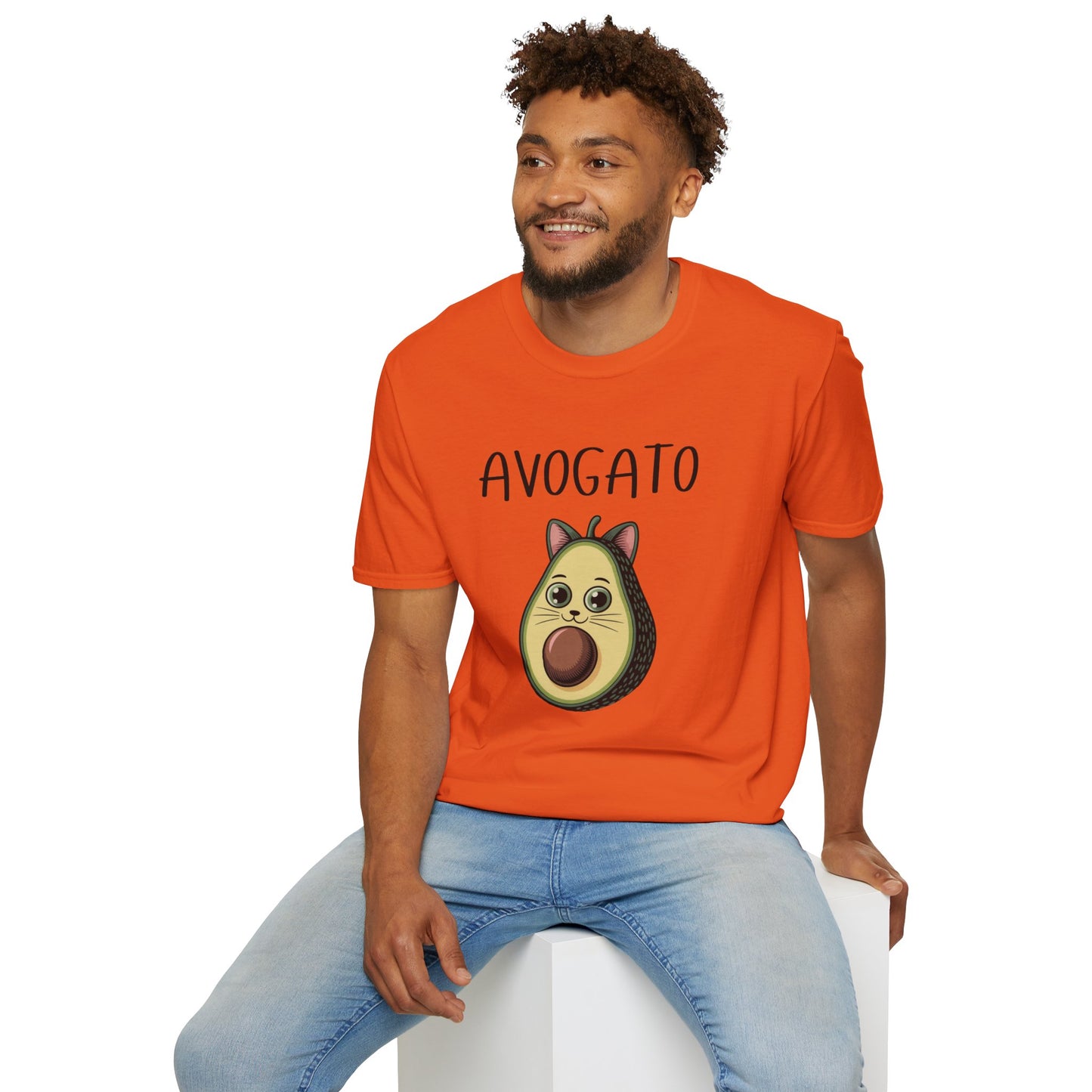 Avogato Funny Cat & Avocado T-Shirt – Cute Pun Graphic Tee