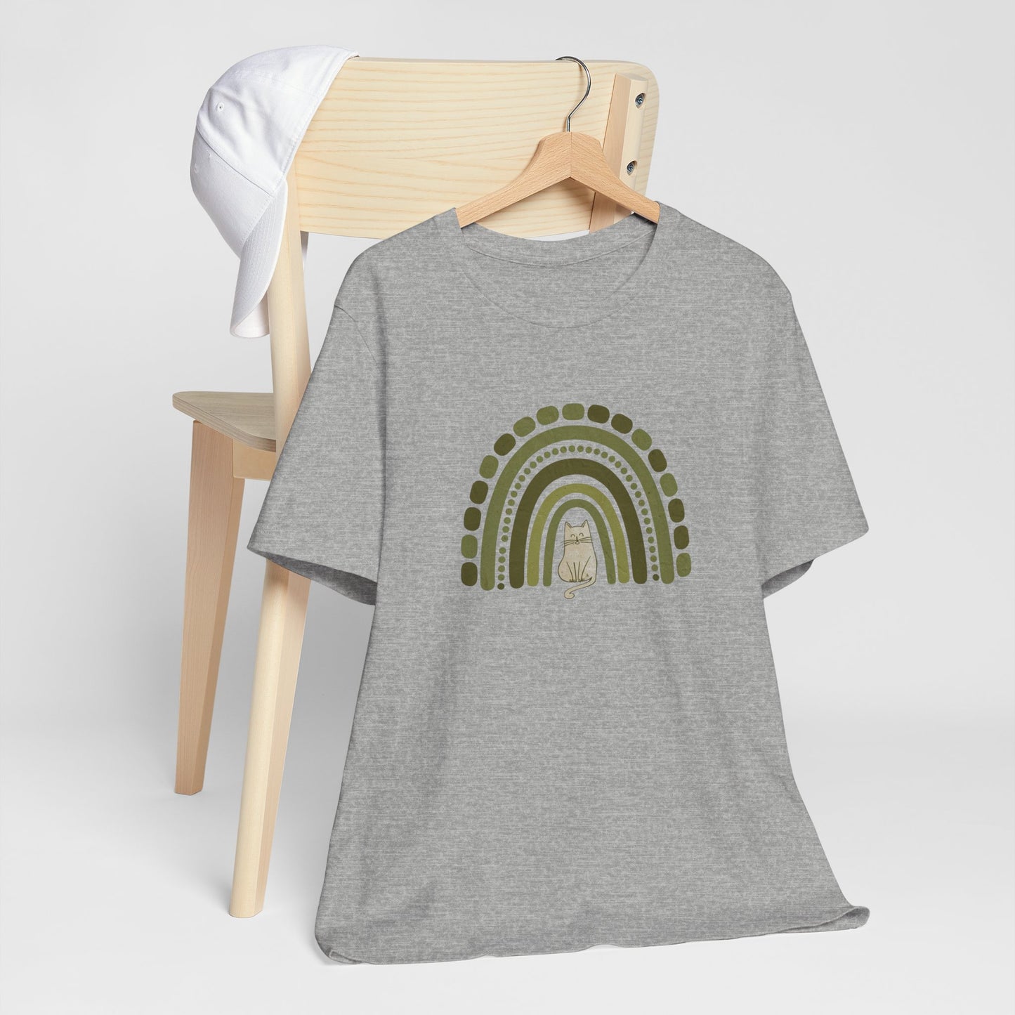 Boho St. Patty's Rainbow Cat Tee