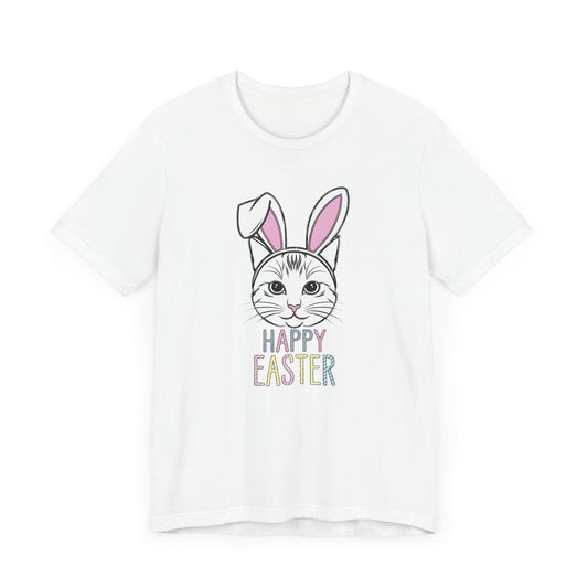 Happy Easter Cat Bunny Ears Tee