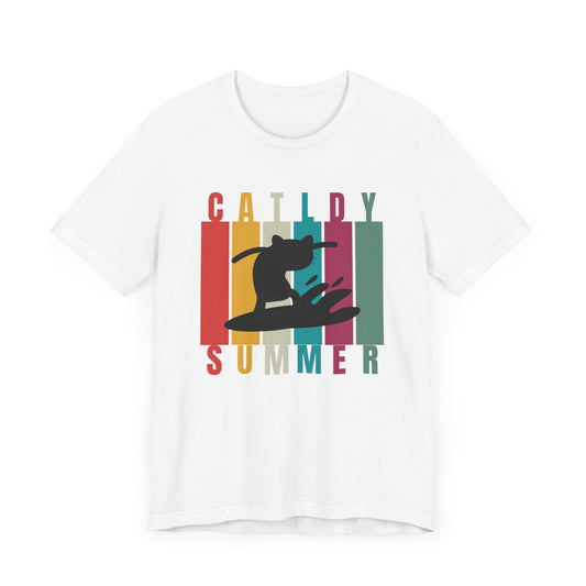 Cat Lady Summer T-Shirt – Surf Into Feline Fun