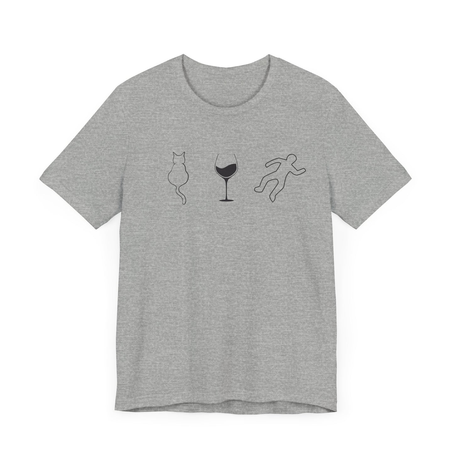 Cats, Wine, True Crime Graphics Tee