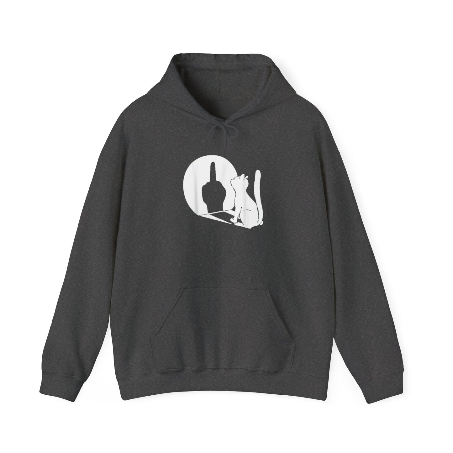 Cat Shadow Finger Unisex Heavy Blend™ Hooded Sweatshirt