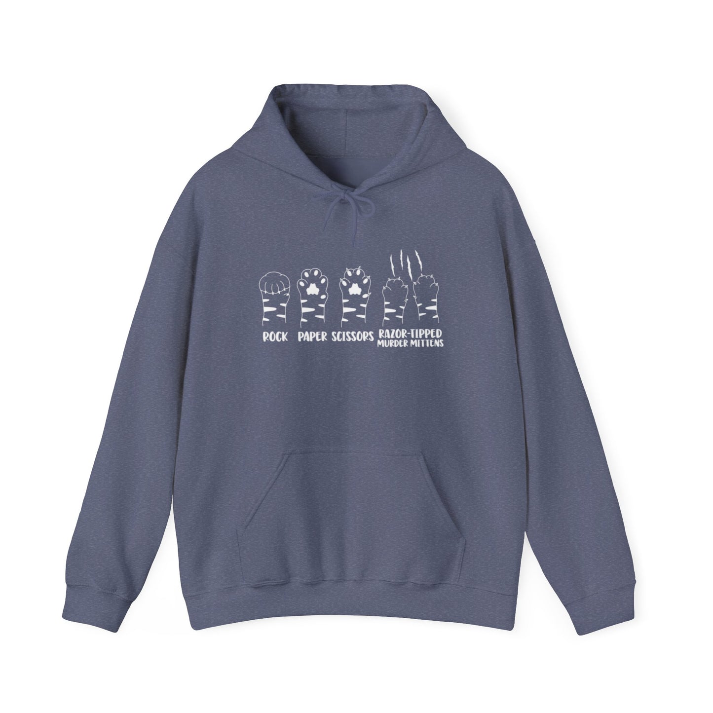 Rock Paper Scissors Cat Unisex Heavy Blend™ Hooded Sweatshirt