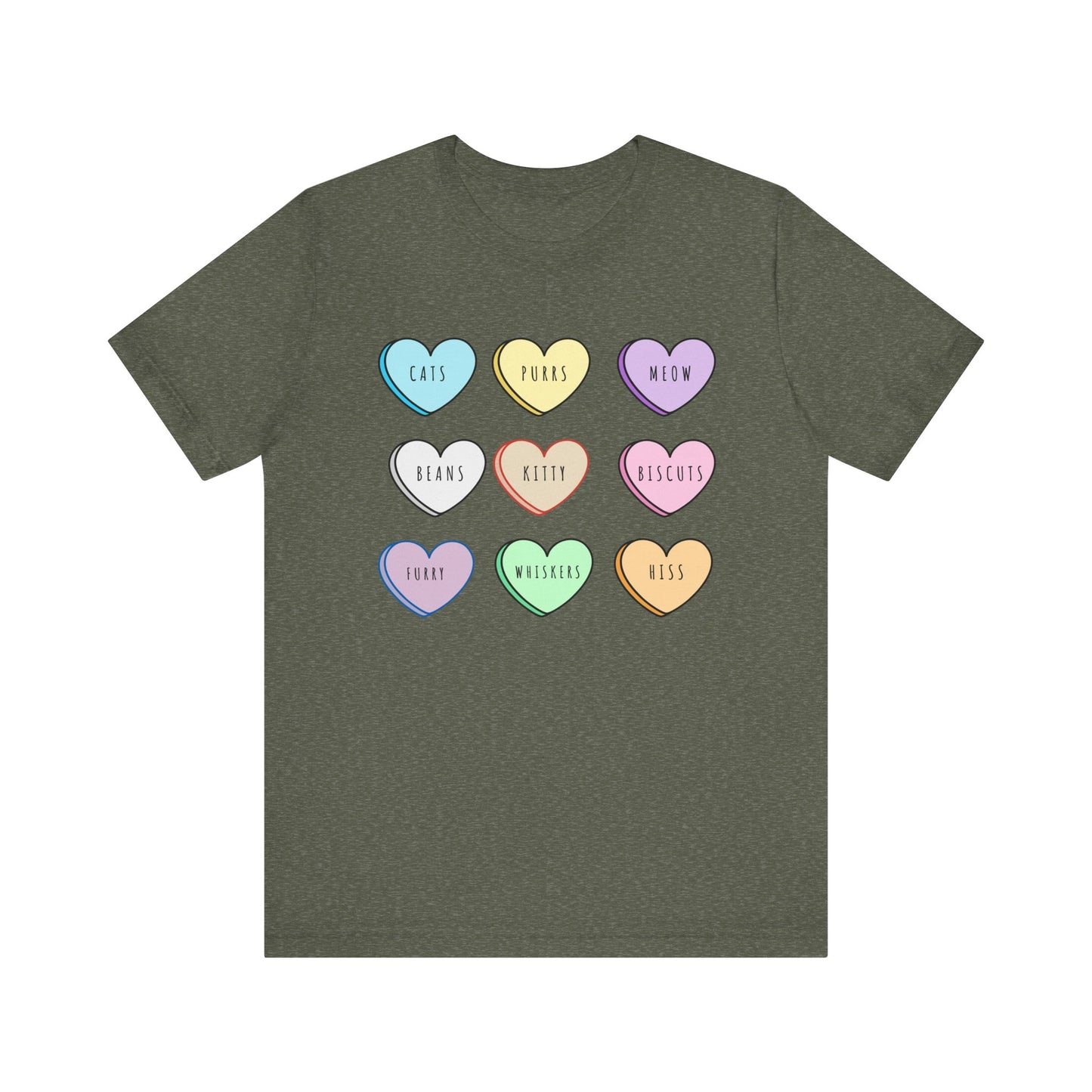 Candy Hearts Cat Love Tee