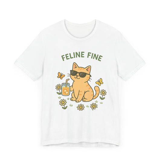 Feline Fine Spring Cat Tshirt
