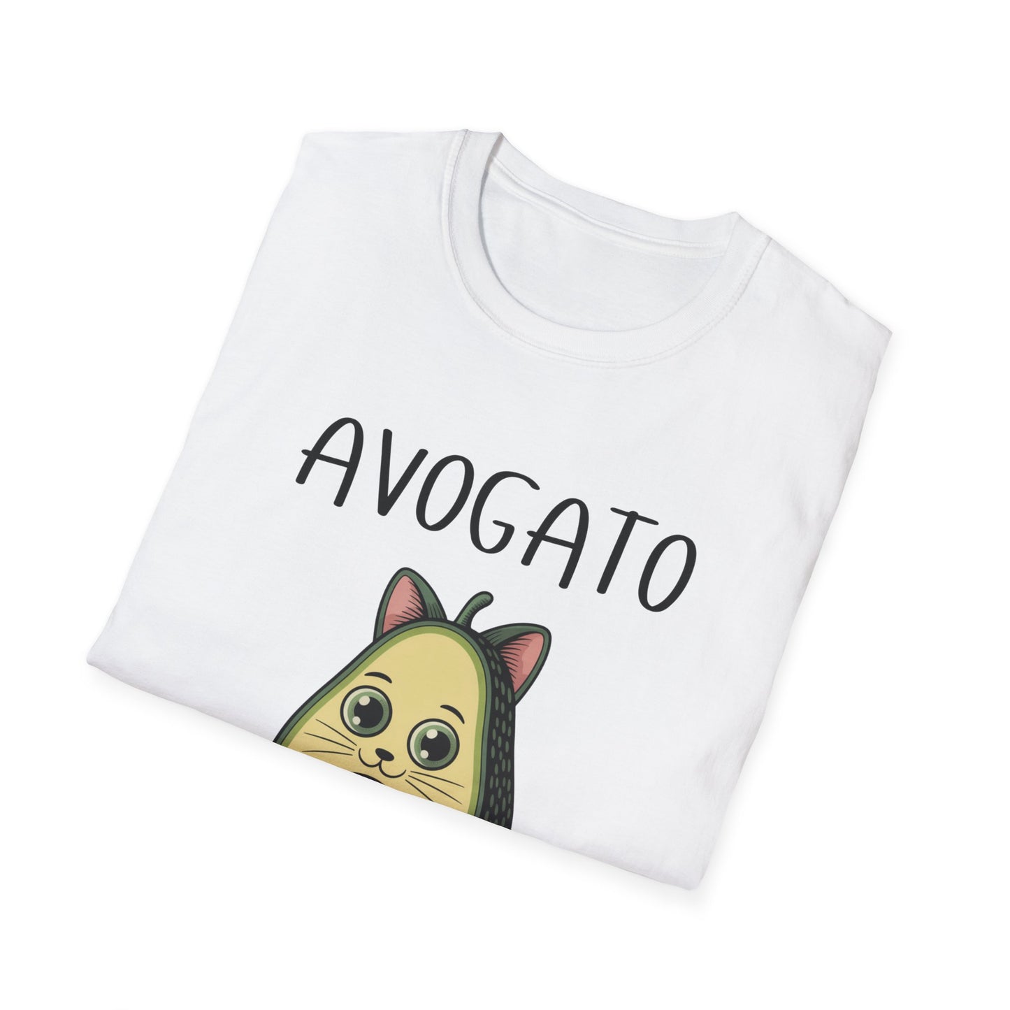 Avogato Funny Cat & Avocado T-Shirt – Cute Pun Graphic Tee